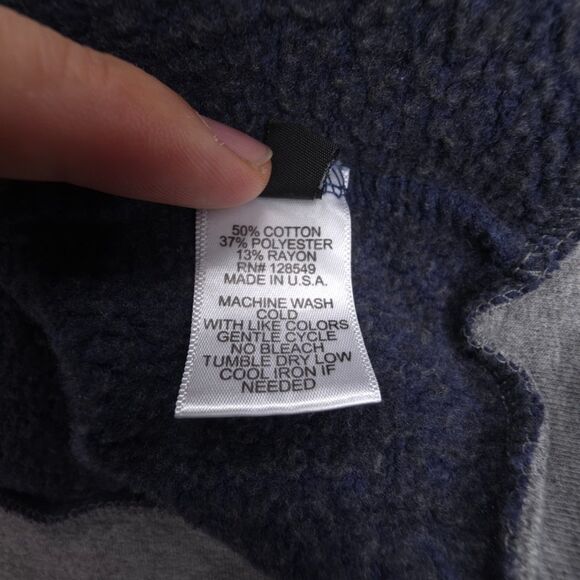 AVIATOR NATION 5 STRIPE HOODIE NAVY Fleece Jacket Athleisure Beachy 90s Y2k XXL - Picture 8 of 8